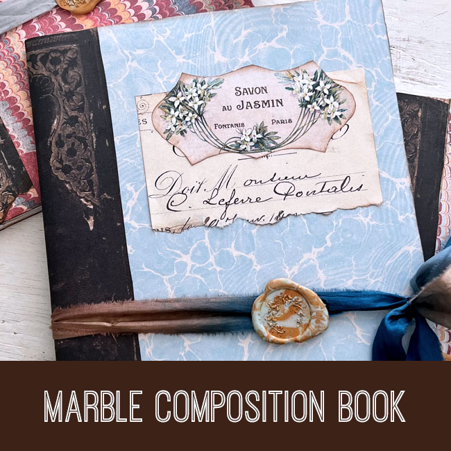 Marble Composition Book Craft Tutorial