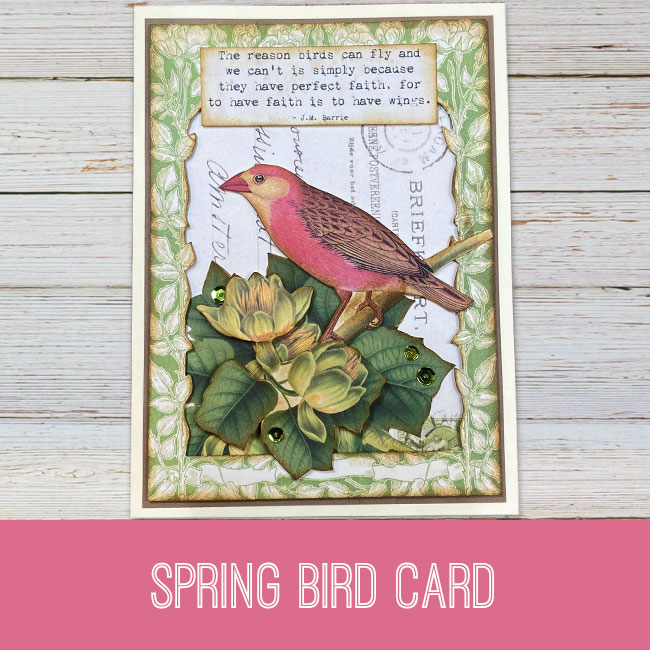 Spring Bird Card Craft Tutorial
