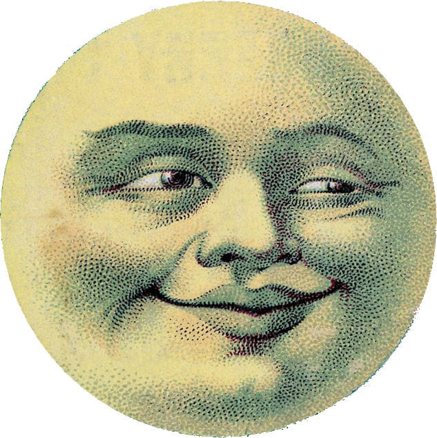 medieval moon face