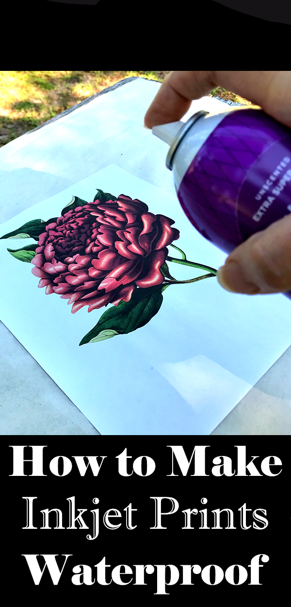 How to Make Inkjet Prints Waterproof! - The Graphics Fairy