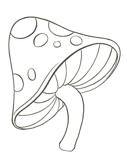 mushroom drawings