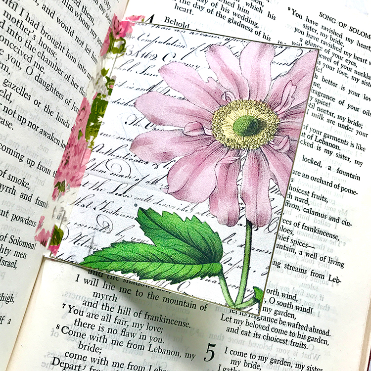 Bible journaling tip in with wash tape