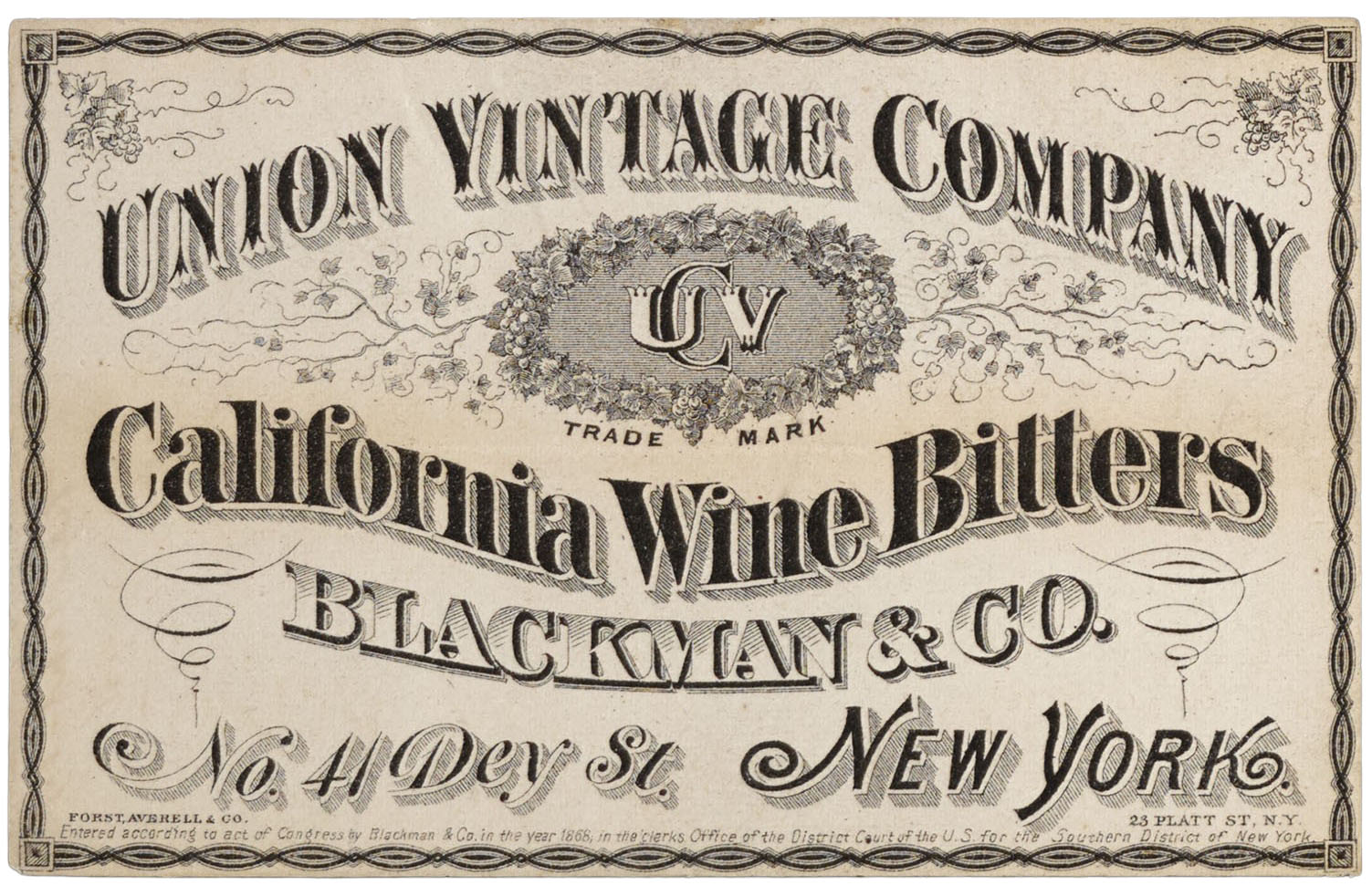 Wine Bitters Label