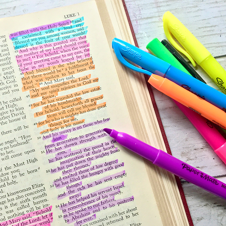 Highlight style on Bible page