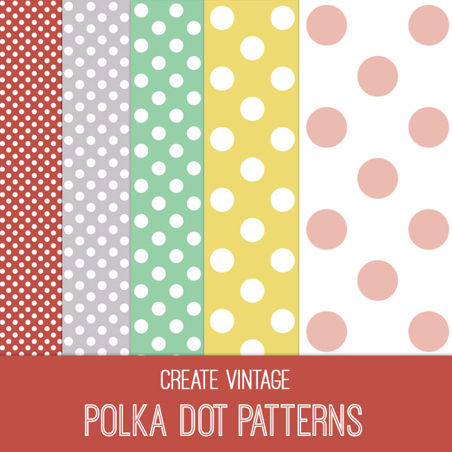 Create Vintage Polka Dot Patterns PSE Tutorial