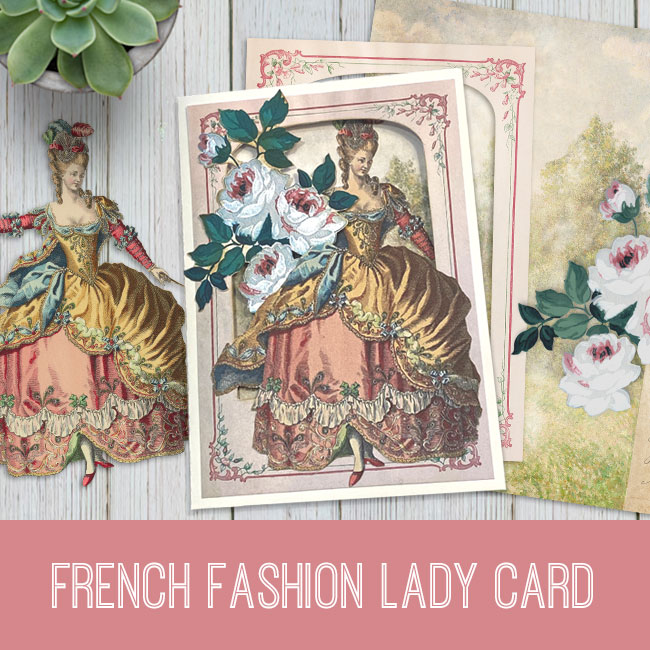 French Fashion Lady Card Tutorial