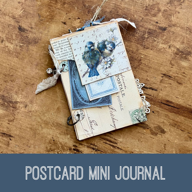 Postcard Mini Journal Craft Tutorial