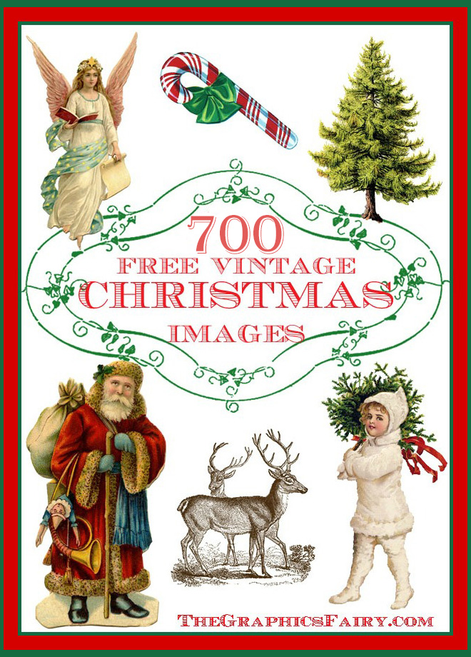 free vintage merry christmas clip art