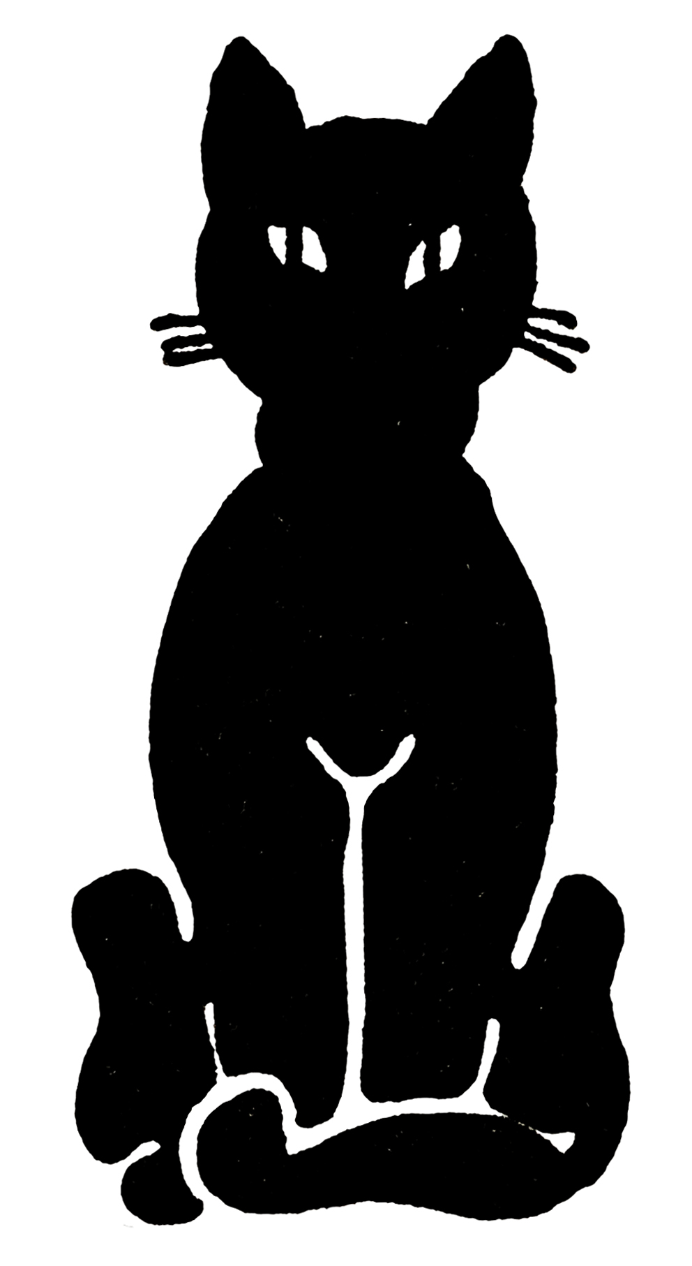 Halloween Cat Silhouette Clipart