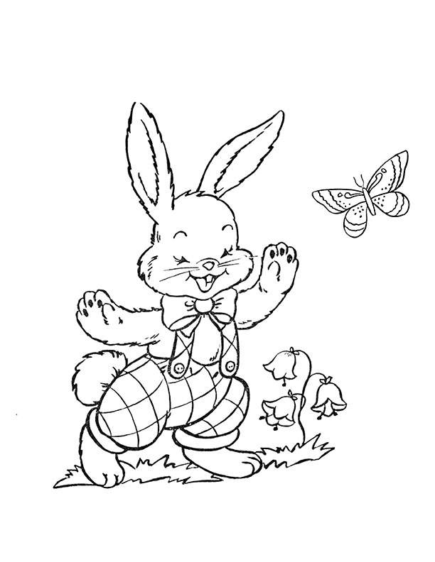 rabbit coloring page