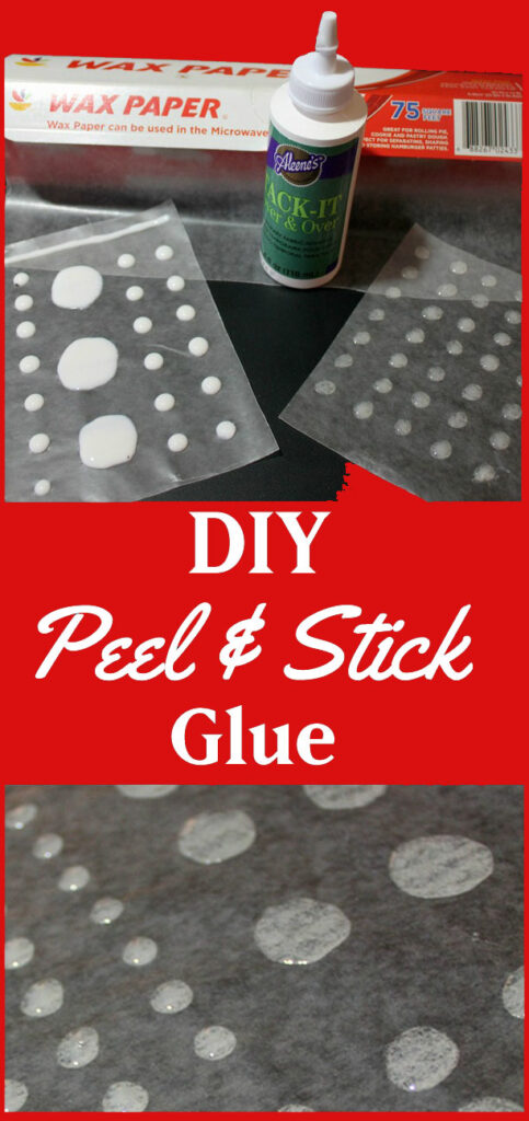 DIY Peel and Stick Dots of Glue