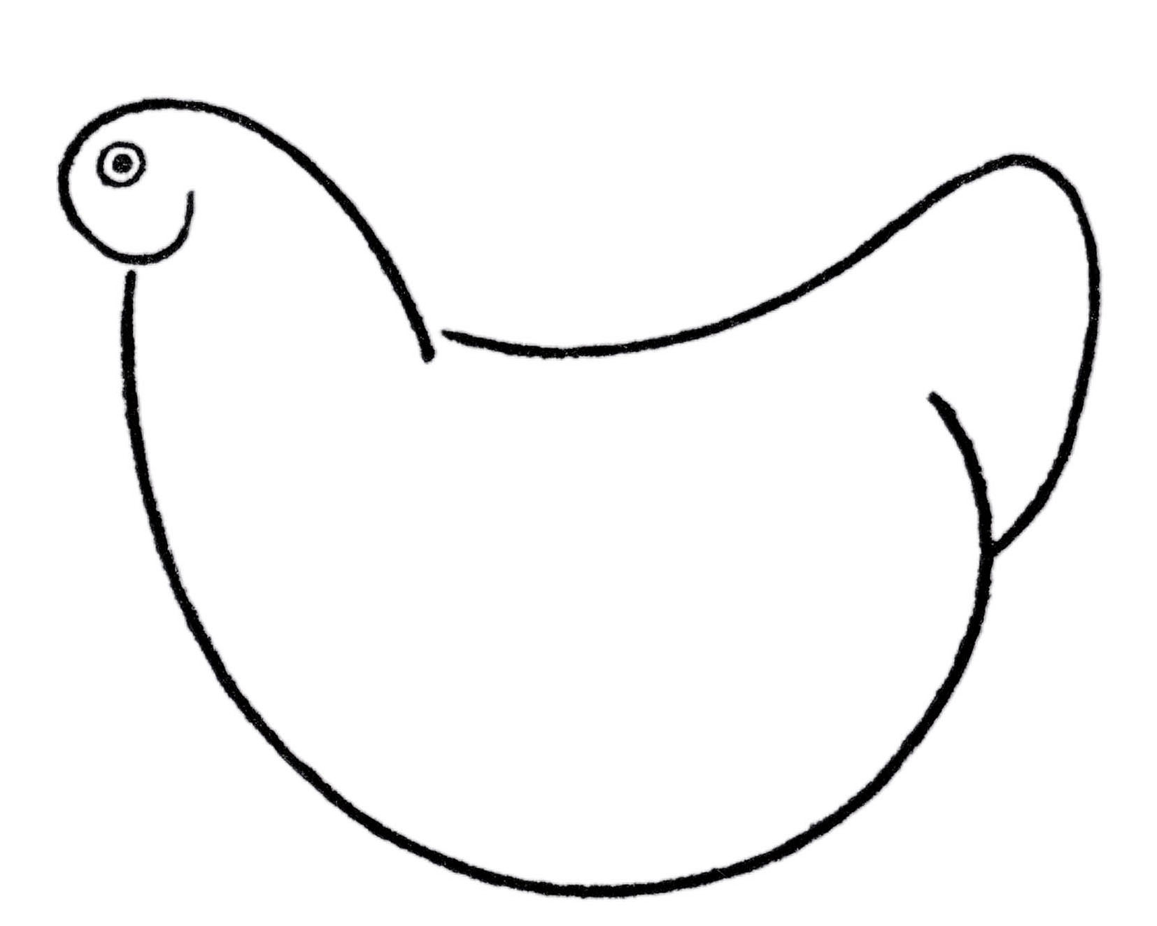 Cartoon Chicken Drawing For Kids Tutorial