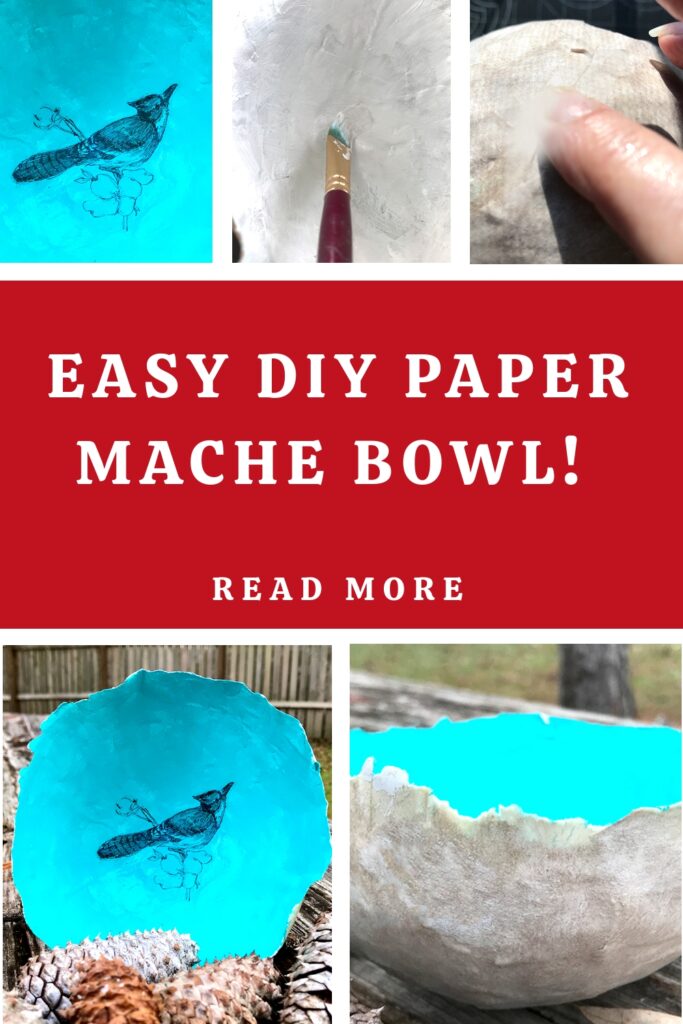 Easy DIY Paper Mache Bowl Pin