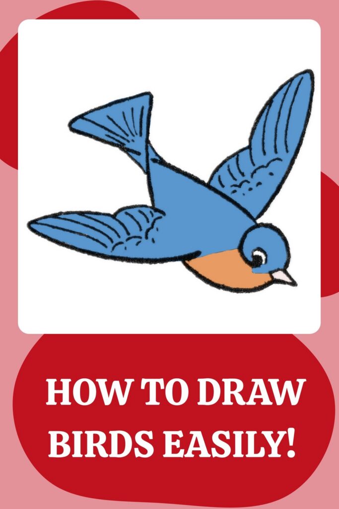 How to draw Birds Easily