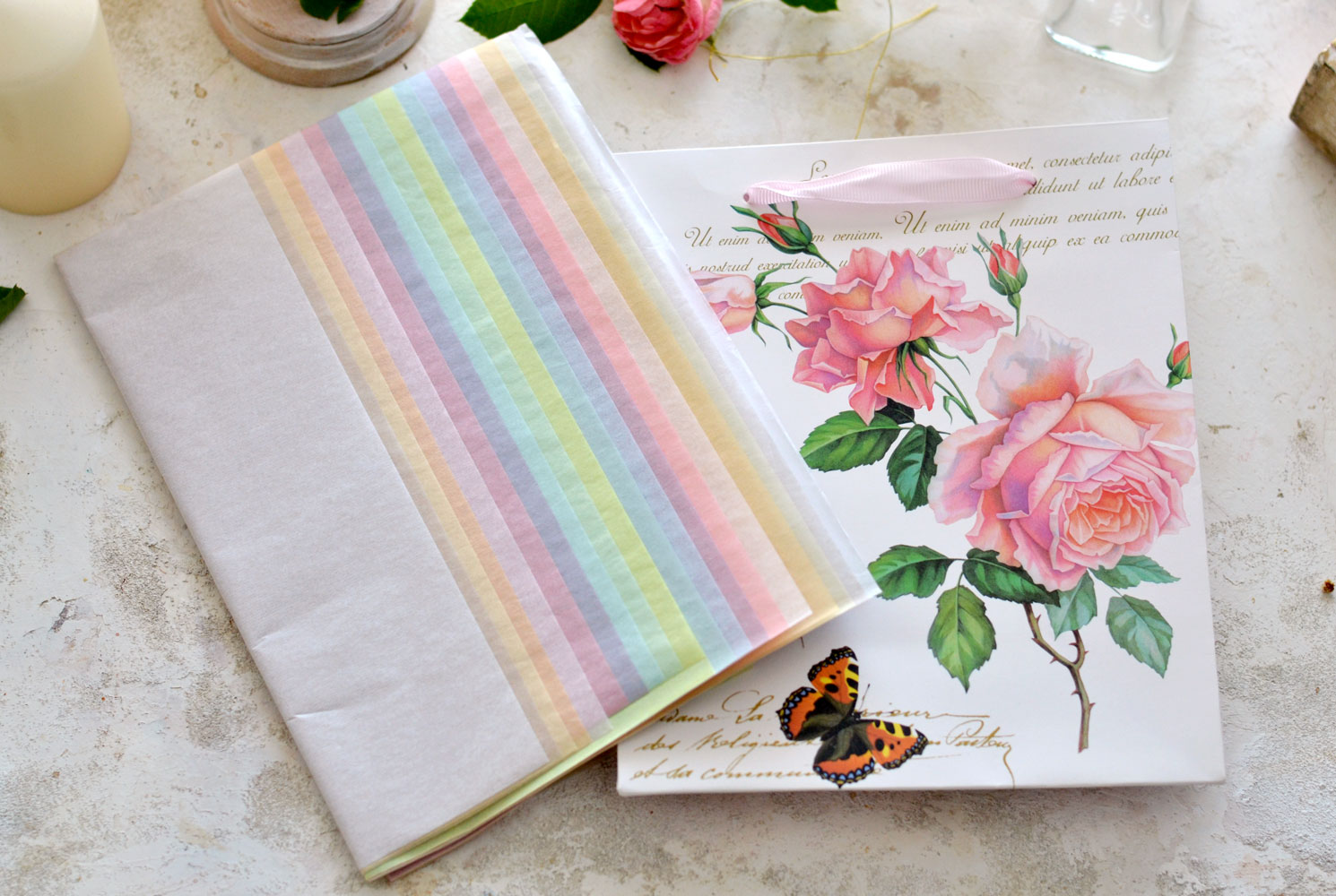 Tissue paper color scheme