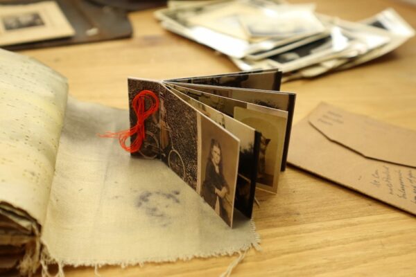 mini book made from photo prints