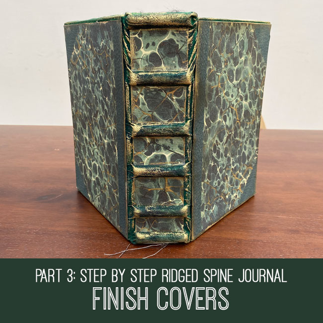 Step by Step Ridged Spine Journal Tutorial Part 3 Finish Covers