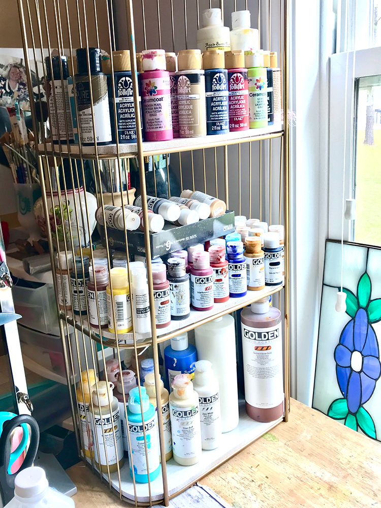 Acrylic Paint Holder Ideas?  Craft paint storage, Paint storage, Craft  room storage