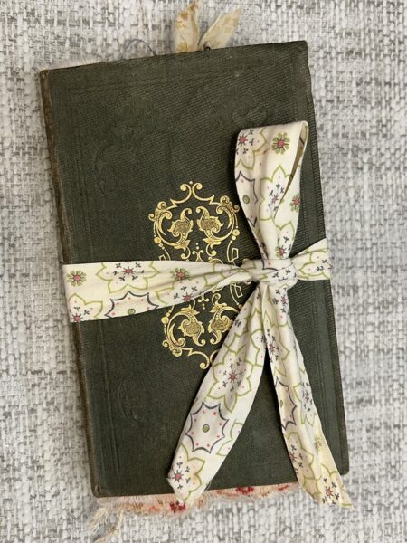 Junk journal with silk tie