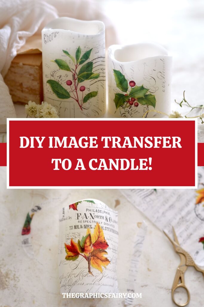 DIY Image Transfer to a Candle