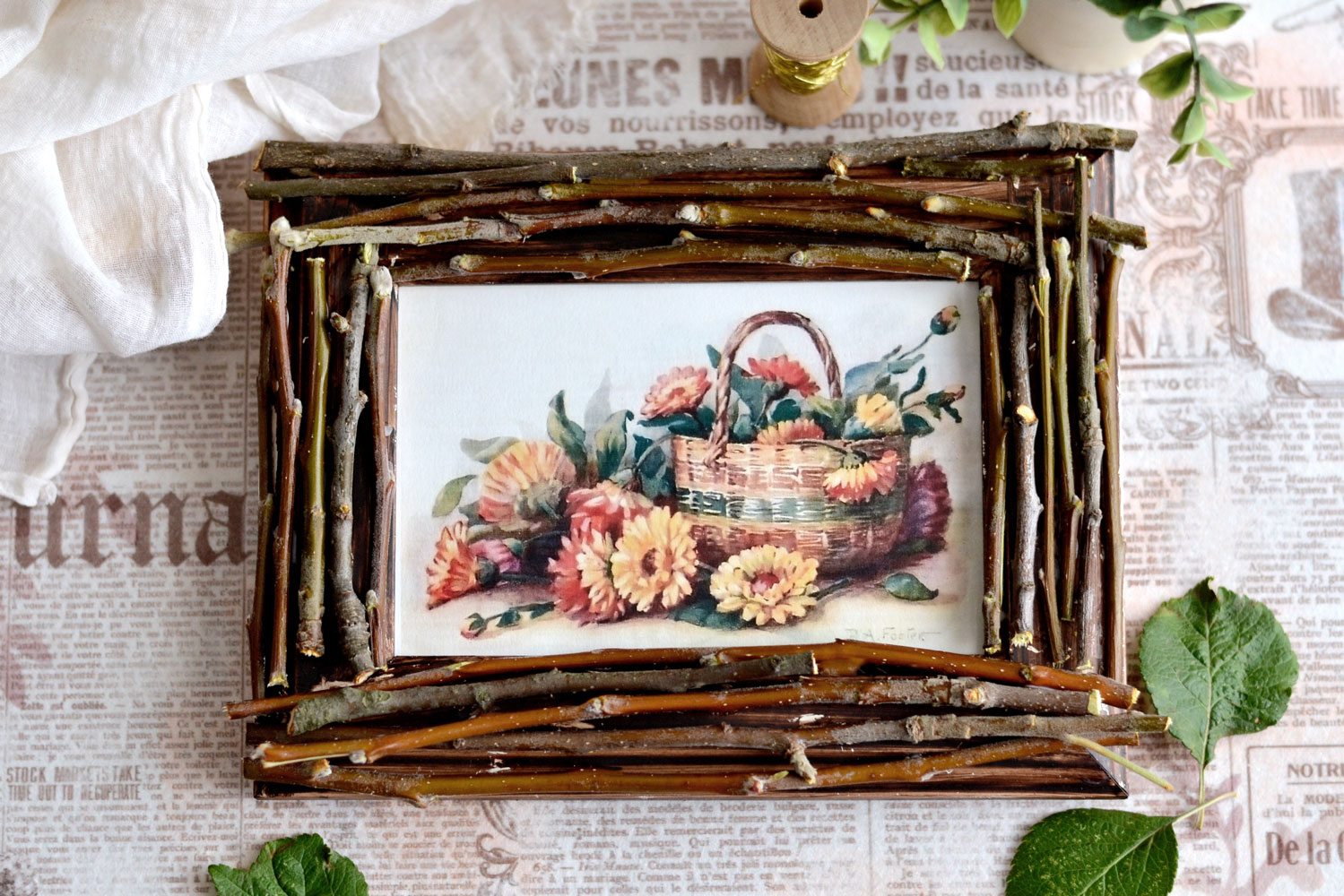 How To Make Large DIY Rustic Frames From Outdated or Cheap Frames 