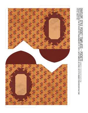 Envelope Style Pocket Templates printable pockets