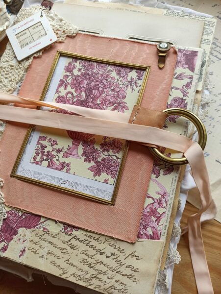 Junk journal ribbon closure