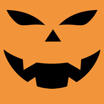 scary face pumpkin carving patterns