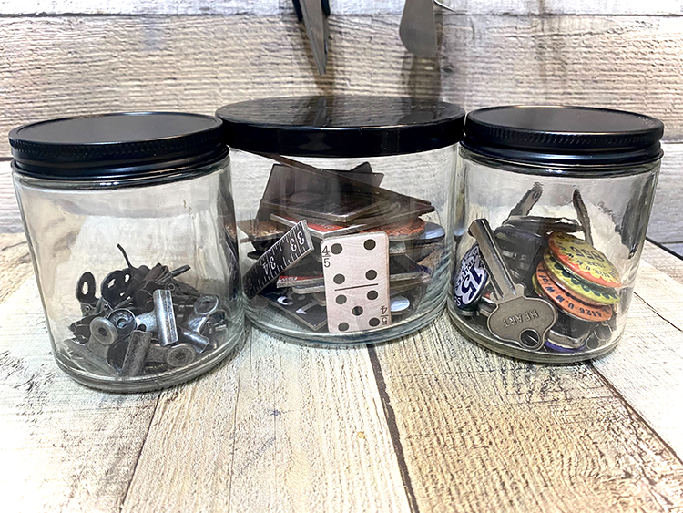 jars to hold craft materials