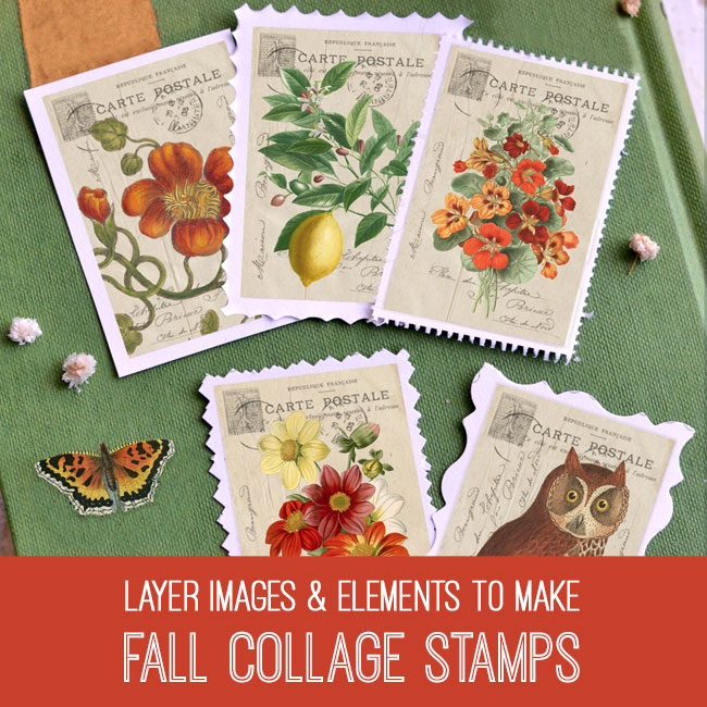 Fall Collage Stamps PSE Tutorial