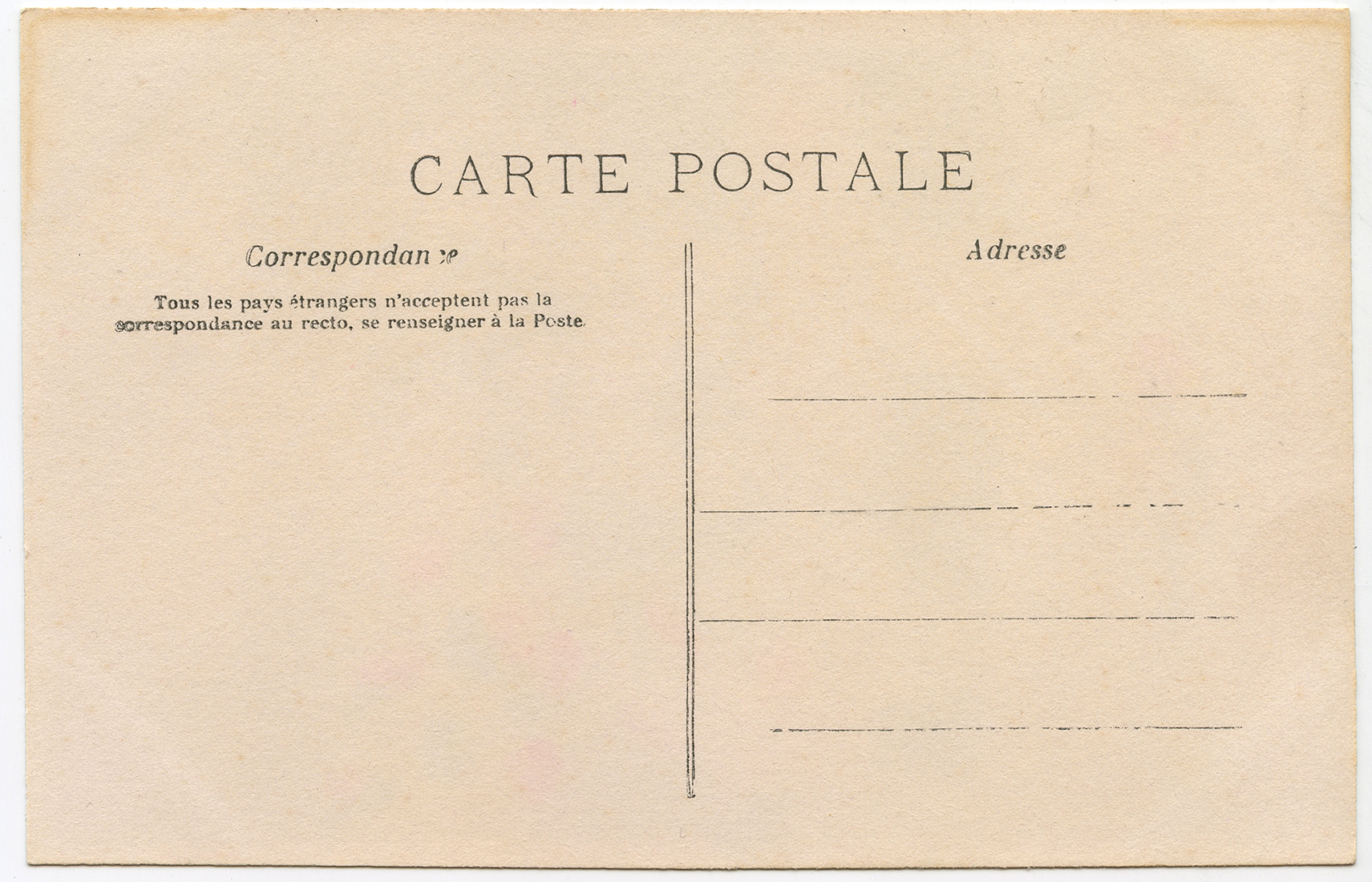 Carte Postale Plain