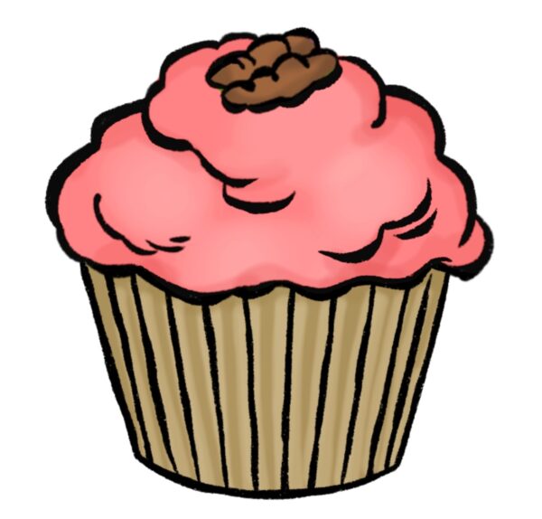 Cupcake Drawing {5 Easy Steps}! - The Graphics Fairy