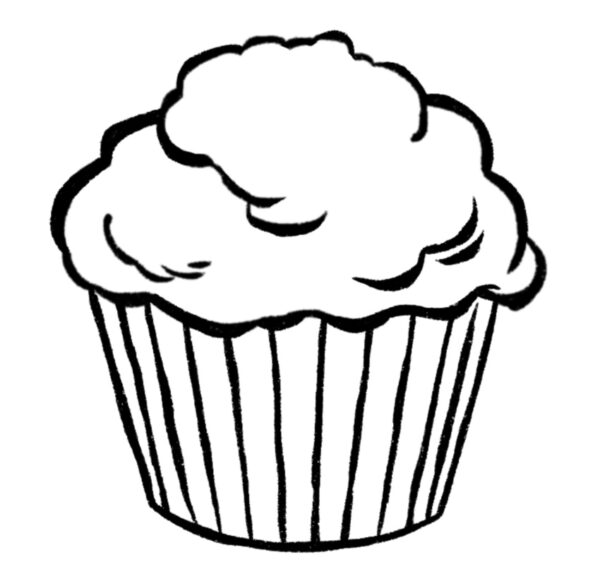 Cupcake Drawing {5 Easy Steps}! - The Graphics Fairy