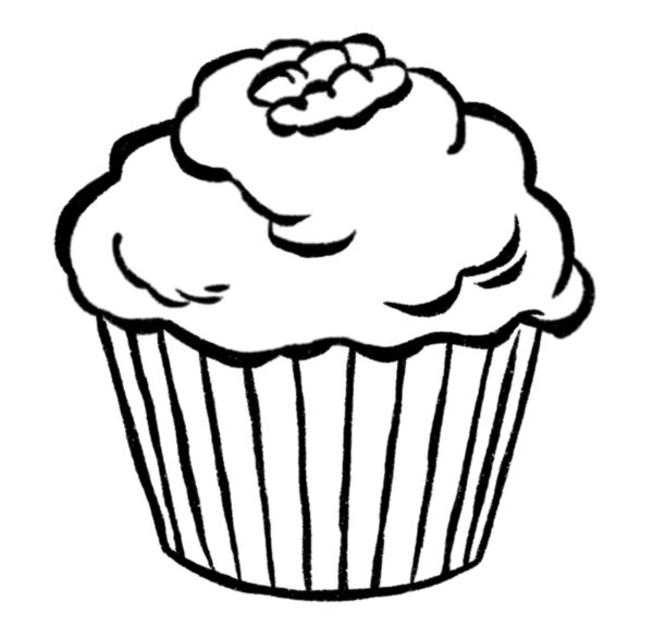 Cupcake Drawing {5 Easy Steps}! - The Graphics Fairy