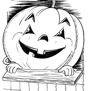 Halloween Pumpkin Coloring Page