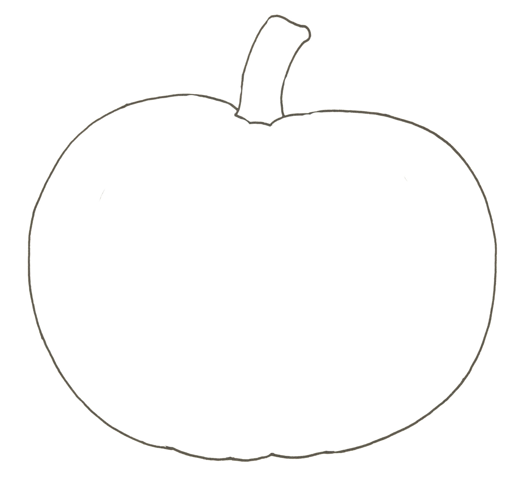 simple pumpkin drawing