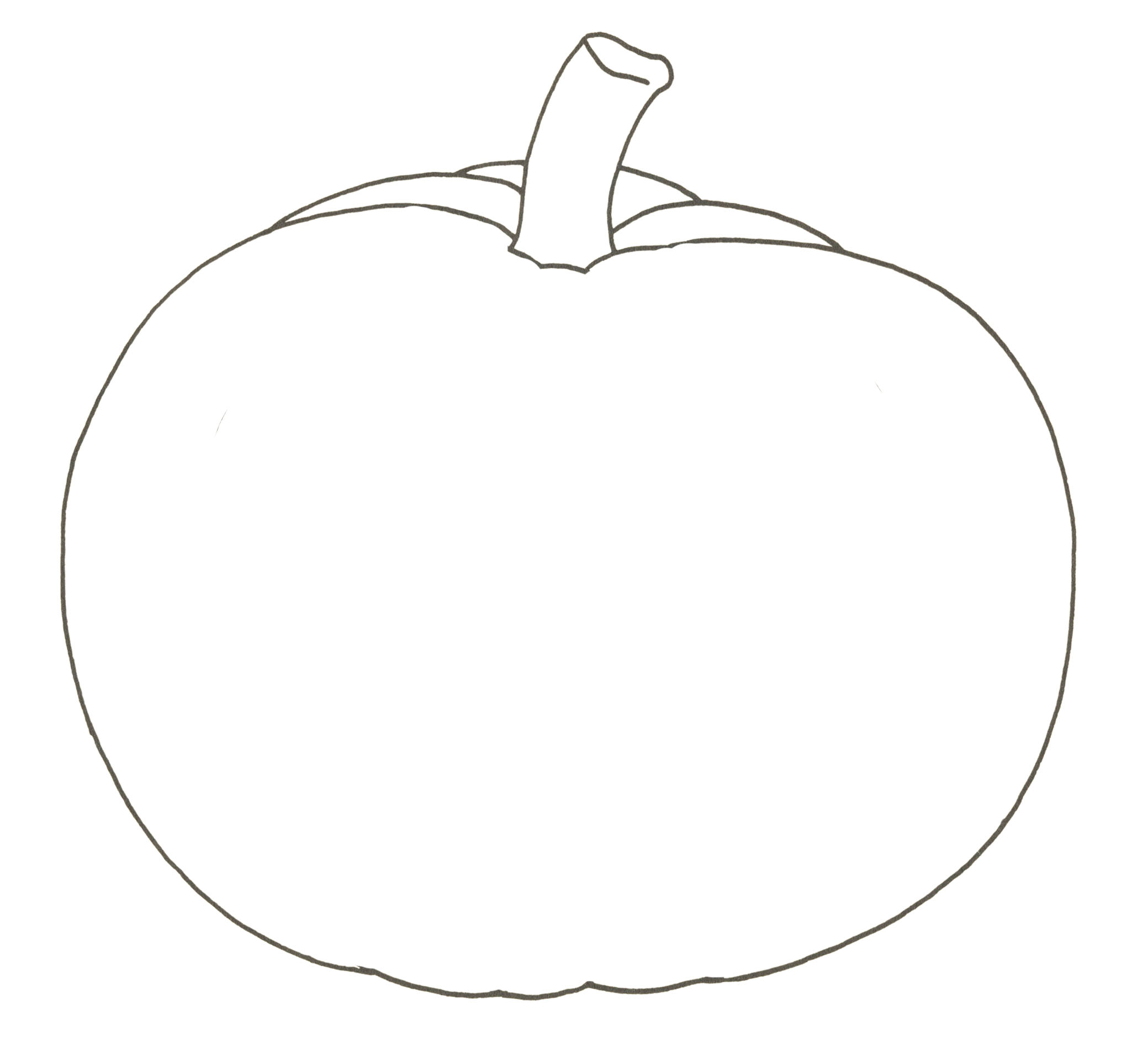 simple pumpkin drawing