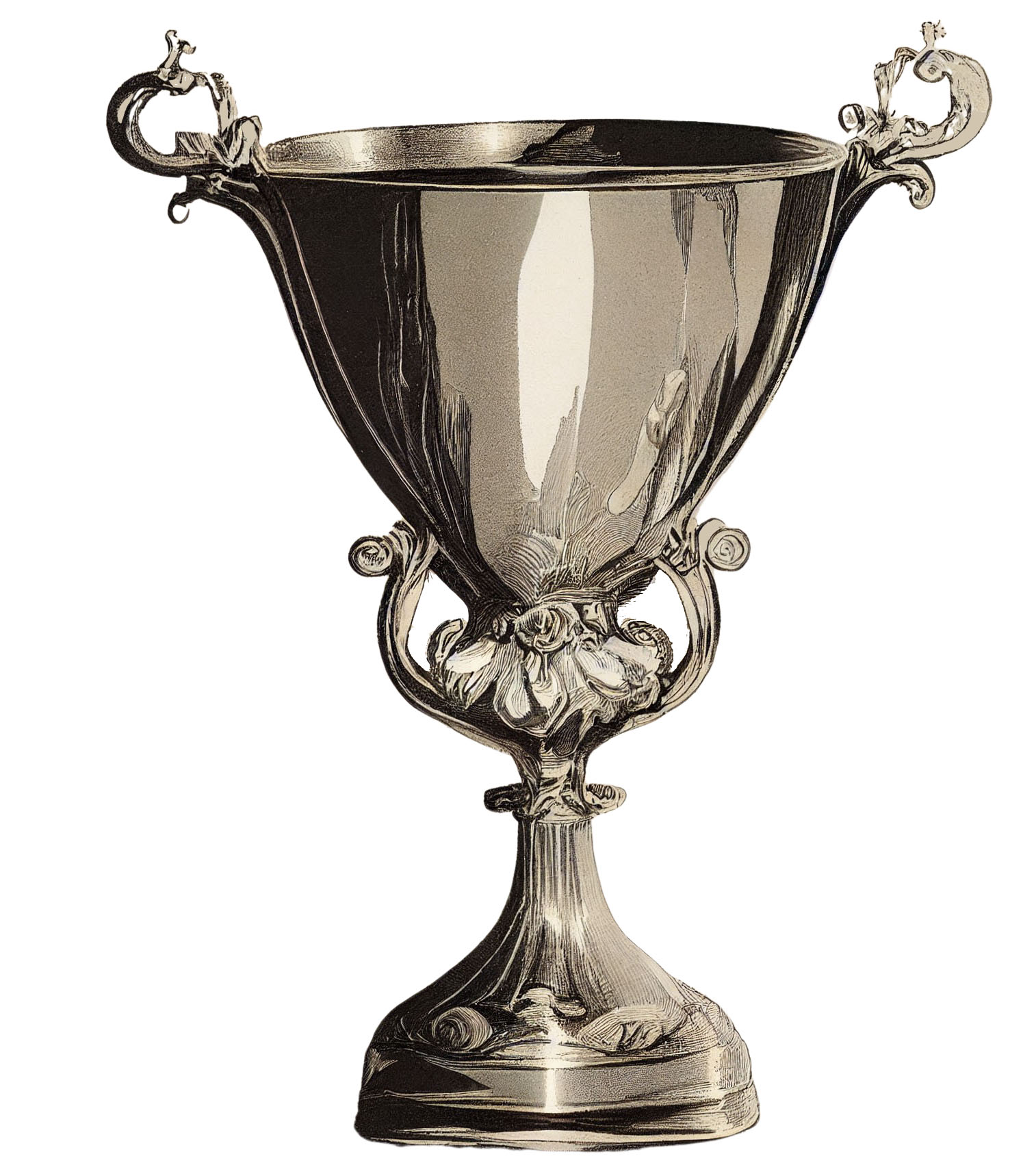 silver trophy clipart