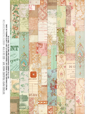 Tattered Paper Treasures assorted printable Washi Tape