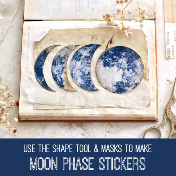 Moon Phase Stickers PSE Tutorial
