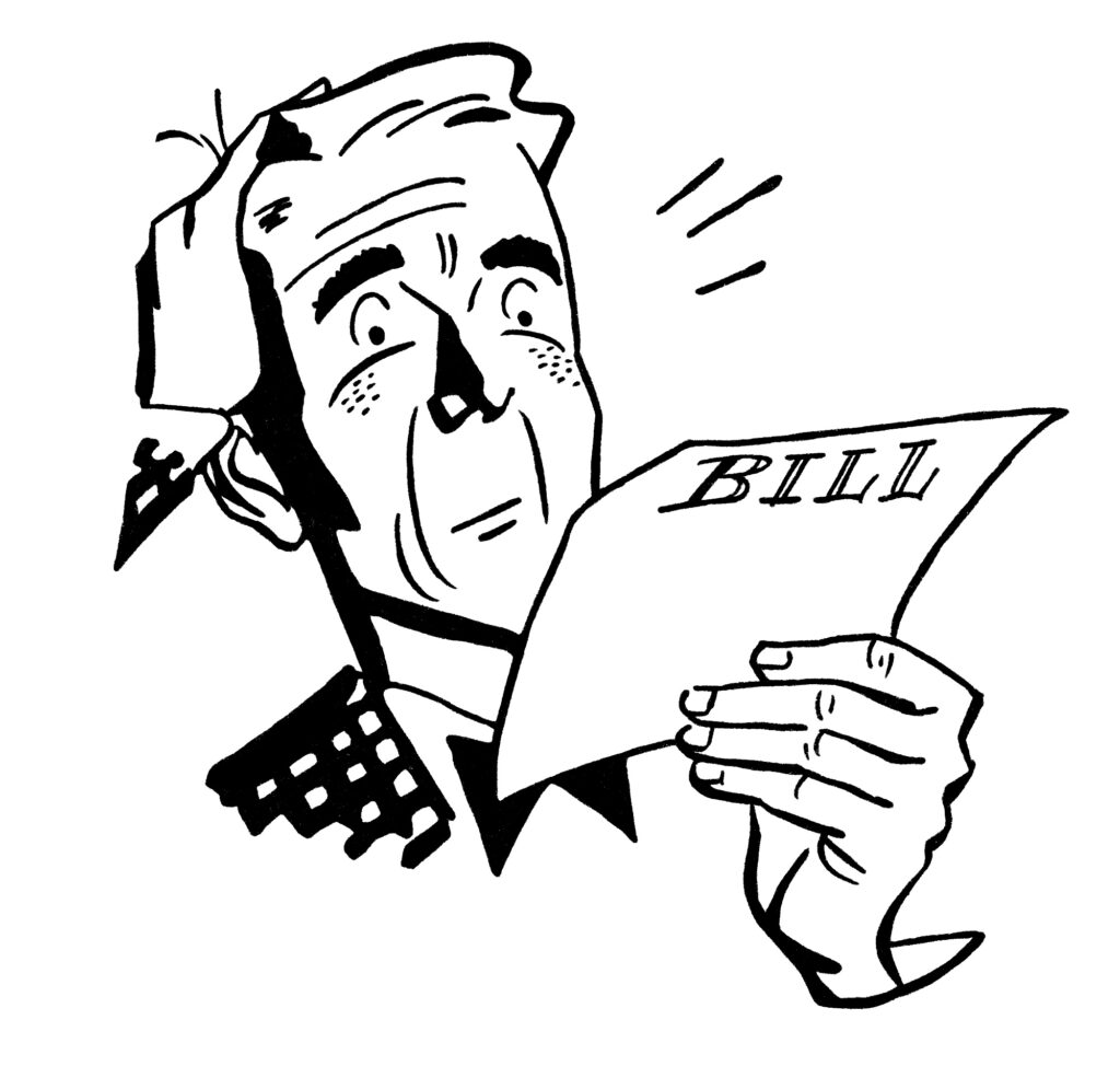 Bill paying clipart