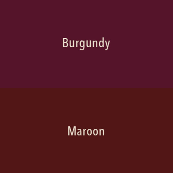 Burgundy vs Maroon Color Comparison