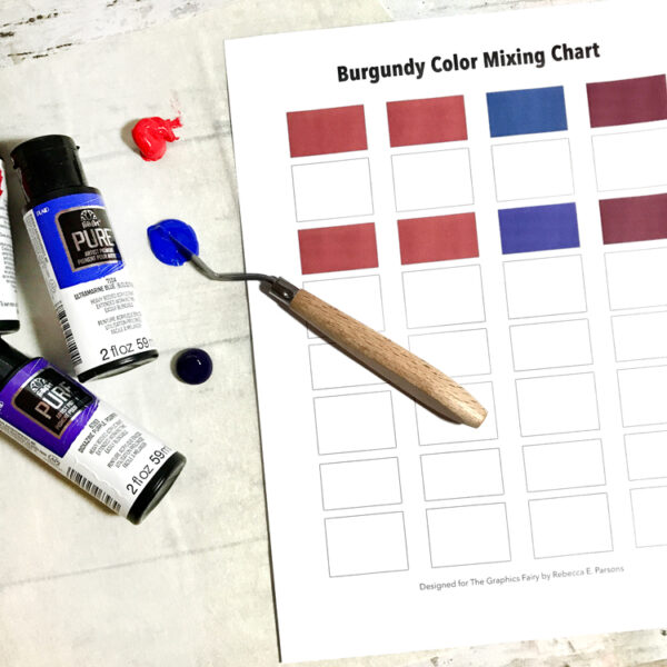 How to Make the Color Burgundy! The Graphics Fairy