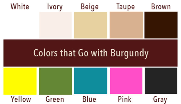 Colors that go well with Burgundy