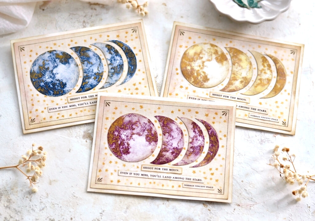 Moon phases cards