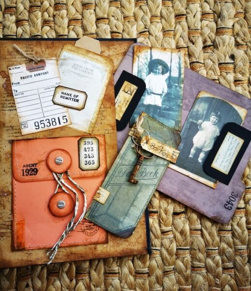 Junk journal mixed ephemera