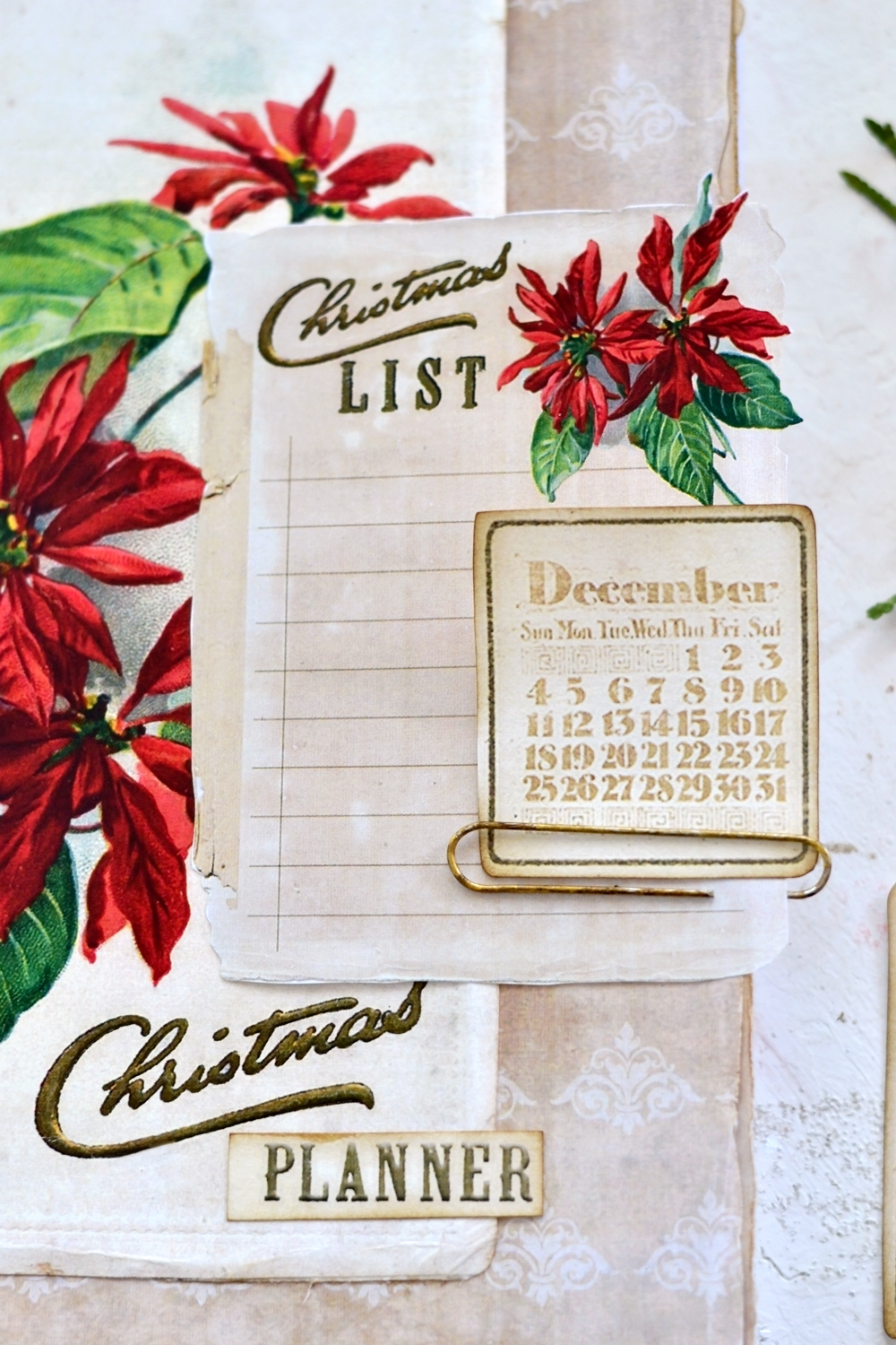 Christmas list and planner