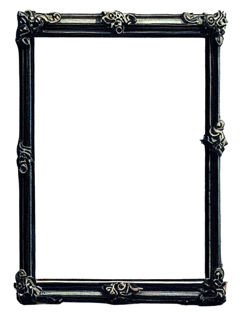 Spooky Victorian Black Frame