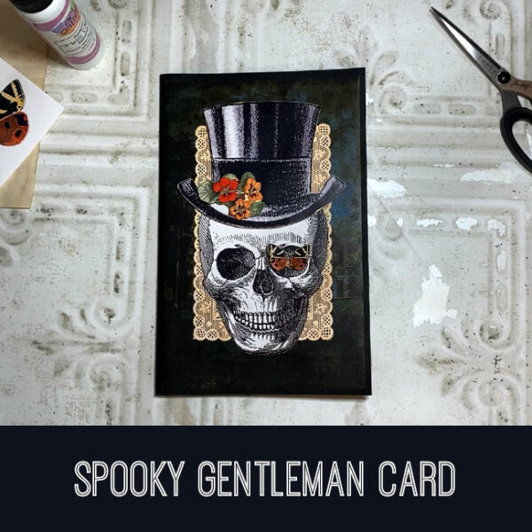 Spooky Gentleman Card Craft Tutorial
