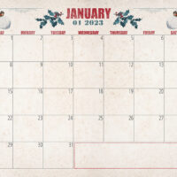January Calendar Printable